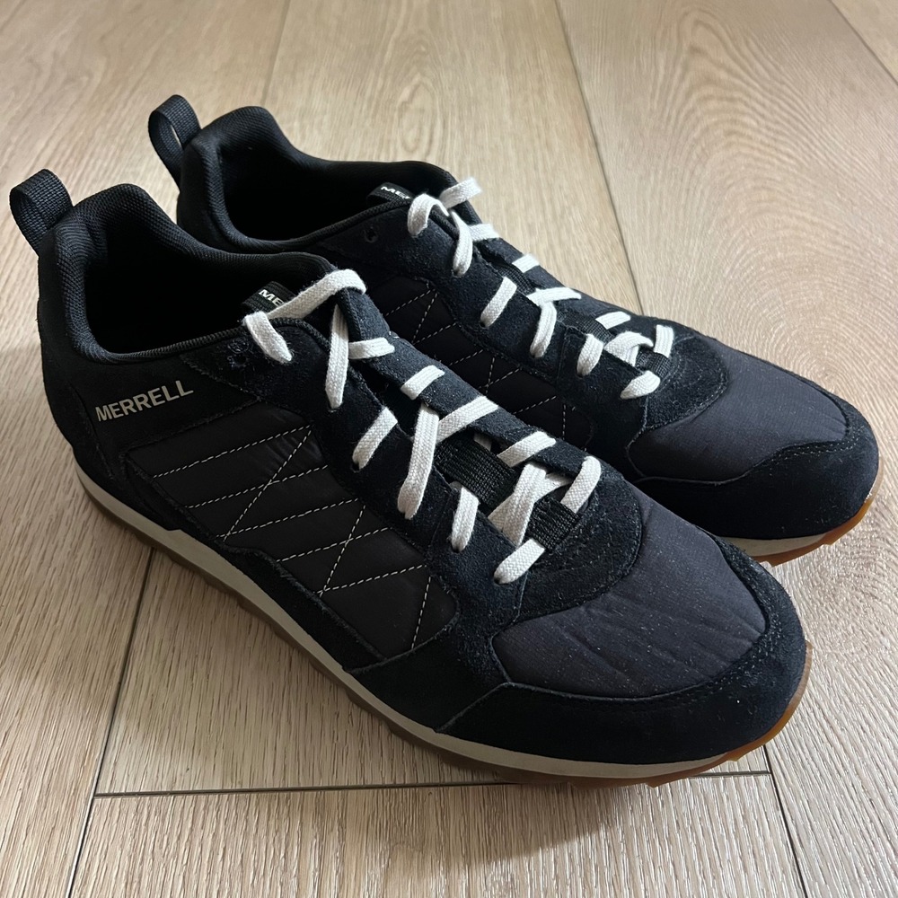 Merrell Alpine Retro Sneakers Mens Black Suede Leather Nylon 
Mens 12